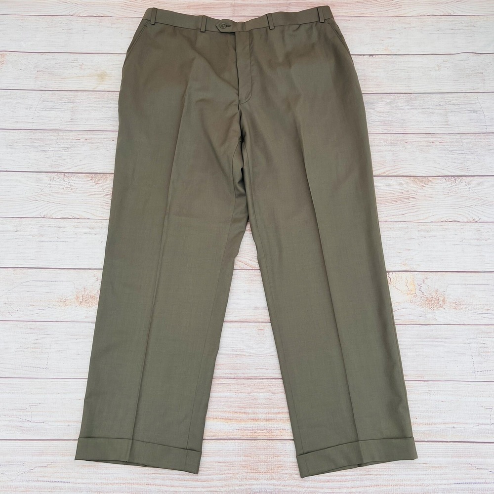 Men's Peerless Couture International 100% Wool Pant Gray Size 40